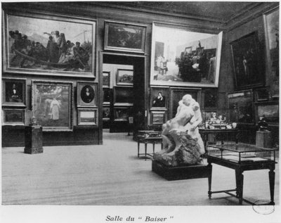 Room of the Kiss by Auguste Rodin, Musee du Luxembourg, Paris by French Photographer